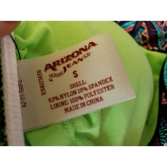 Women's Bikini Set Two Piece Swimwear Flutter Top Criss Cross Bathing Suit NEW - Picture 8 of 9